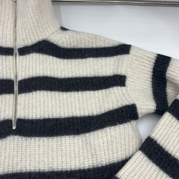 Alex Mill Felix Striped Zip Sweater - Picture 2 of 6